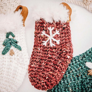 Crochet Stocking + Gift Card Holder