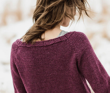 Blue Sky Fibers Cromwell Pullover Jumper Knitting Pattern