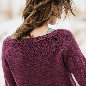 Blue Sky Fibers Cromwell Pullover Jumper Knitting Pattern