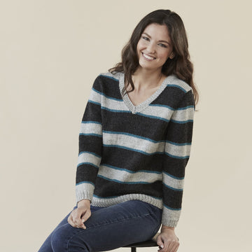 Tahki Yarns Silver Mountain Pullover Knitting Pattern