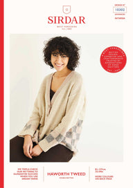 Sirdar Squares Cardigan Knitting Pattern