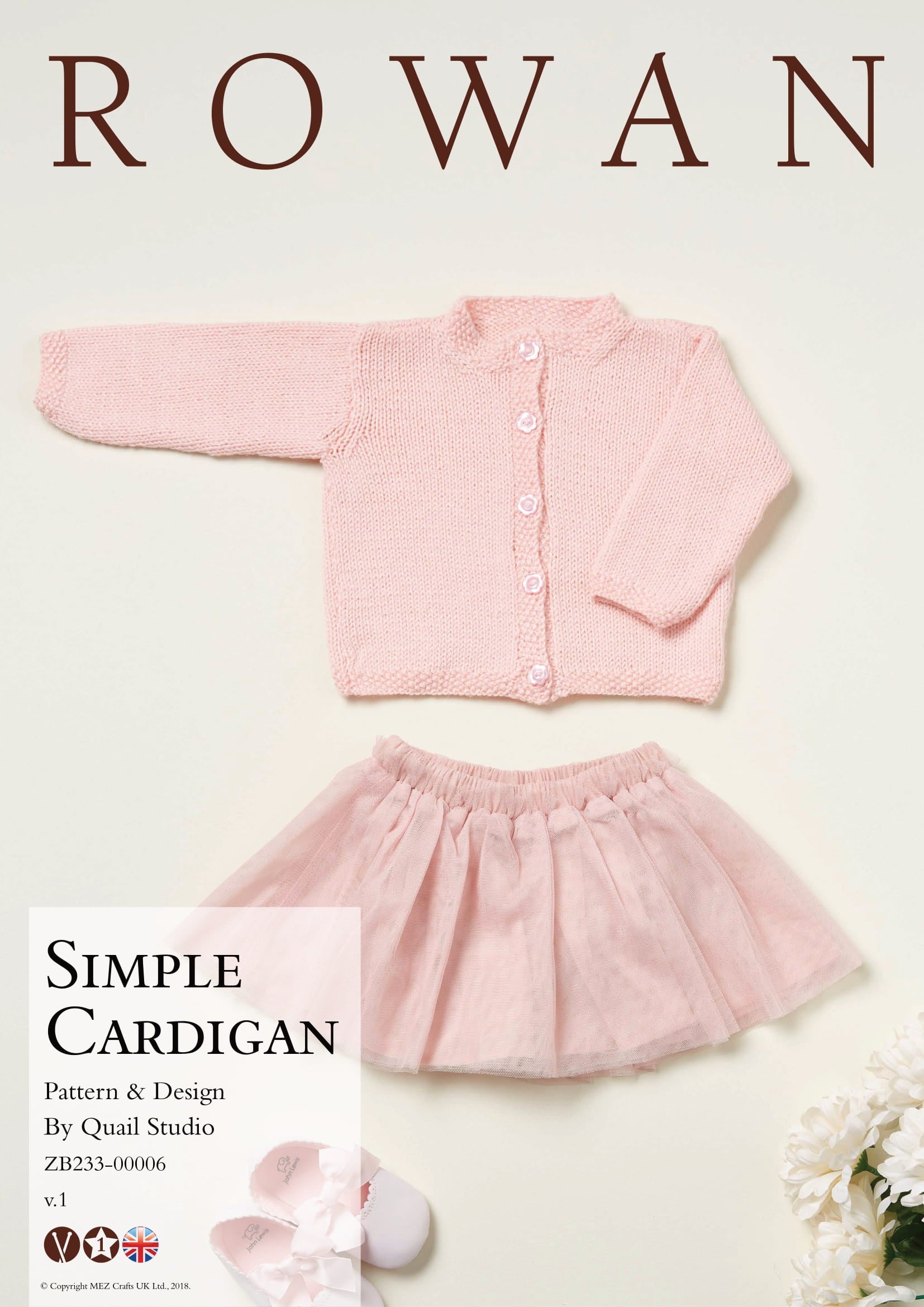 Rowan Simple Cardigan Knitting Pattern