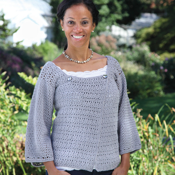 Crochet Cardigan Pattern PDF – Valley Yarns Fleur de Sel Cardigan