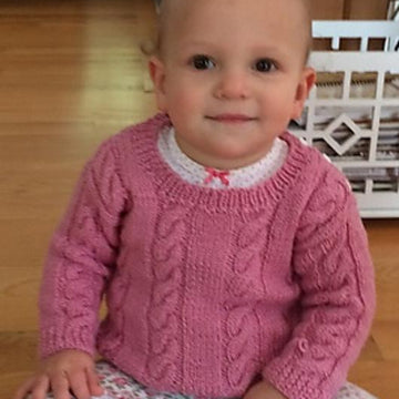 #22 Cable Sweaters- child's cardigan & pullover