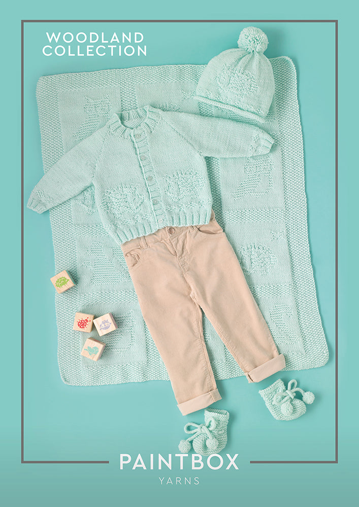 Paintbox Yarns Woodland Friends Layette Booties Knitting Pattern