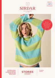 Rom Com Roll Neck Jumper Knitting Pattern