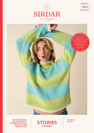 Rom Com Roll Neck Jumper Knitting Pattern
