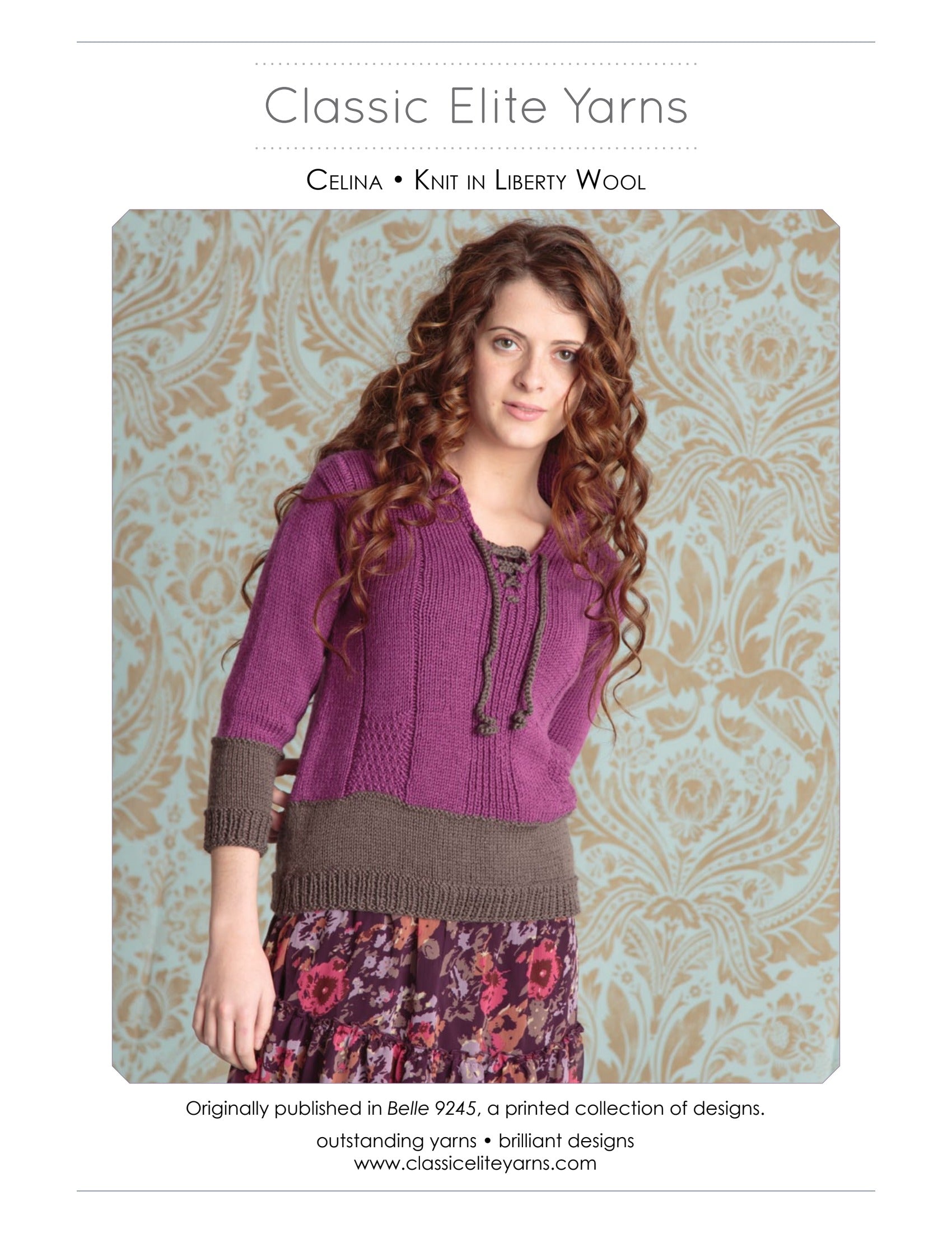 Classic Elite Yarns Celina Jumper Knitting Pattern