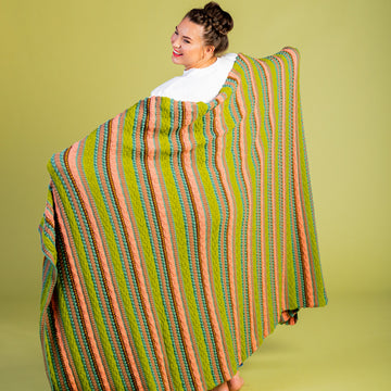 Paintbox Yarns Forest Floor Afghan Knitting Pattern
