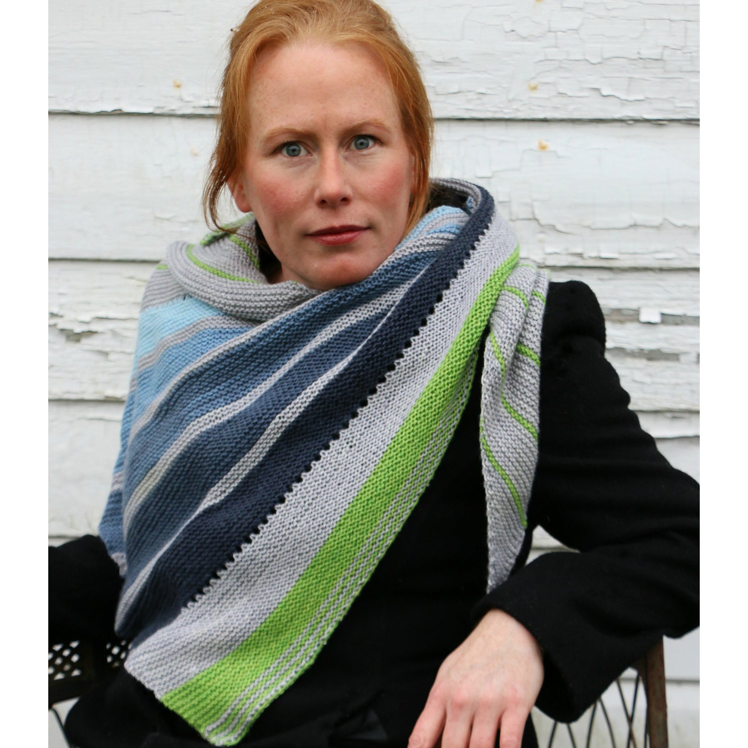 Wonderland Yarns Stripes and Swaths Shawl Knitting Pattern