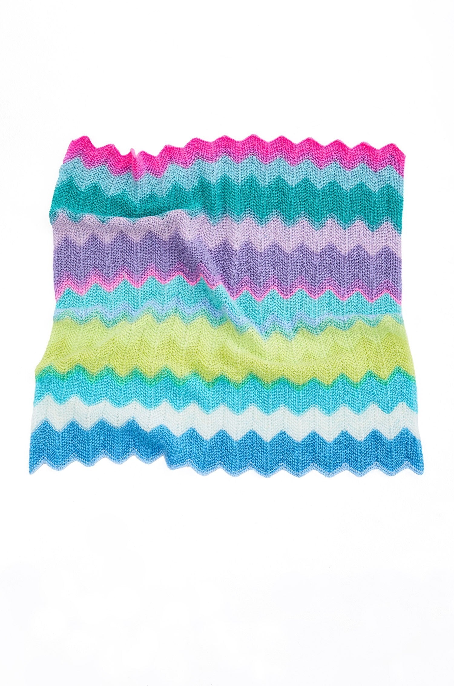 Chevron Baby Afghan Blanket Knitting Pattern