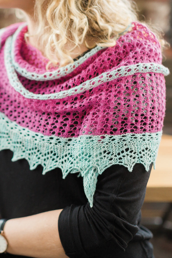 SweetGeorgia Angi Shawl Wrap Knitting Pattern
