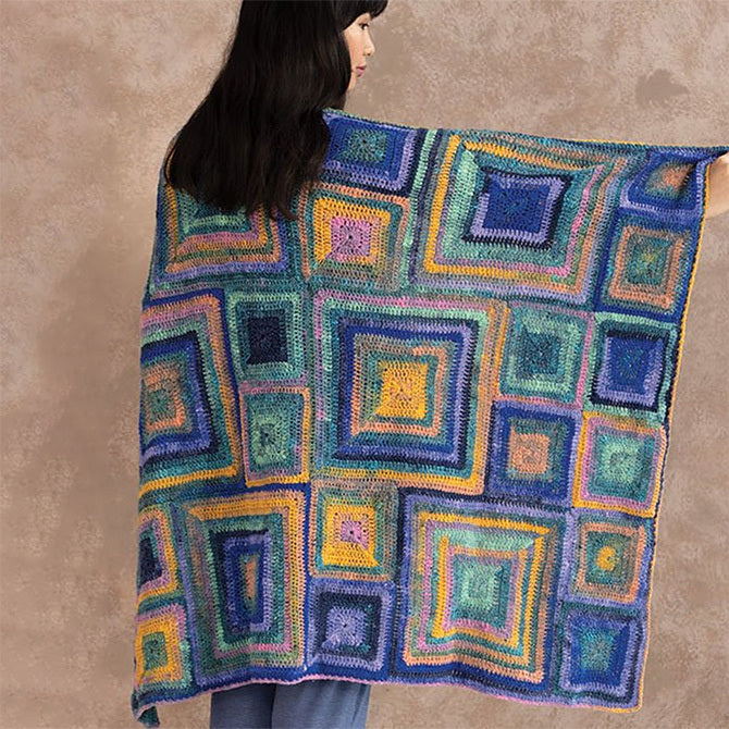 Noro Marine Mirage Blanket Crochet Pattern