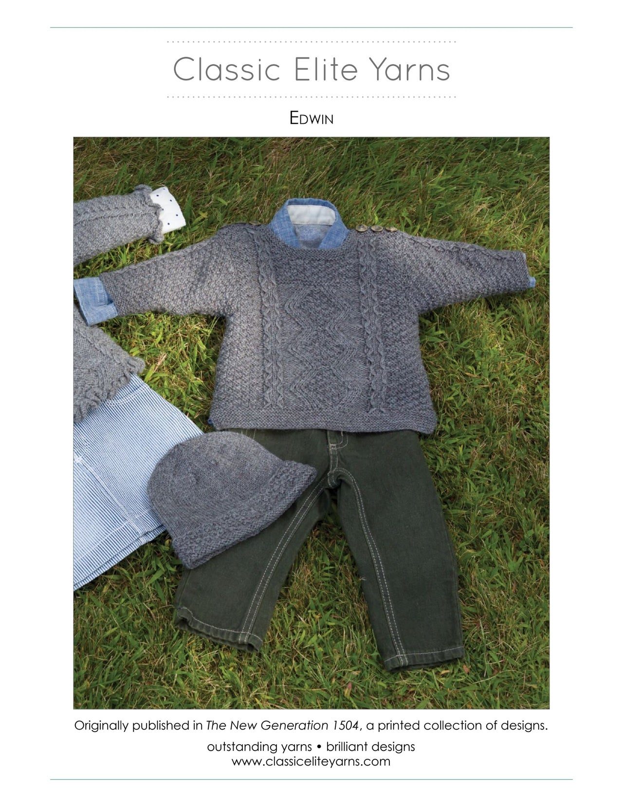 Classic Elite Yarns Edwin Hat Knitting Pattern