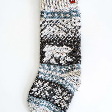 Polar Bear Stroll Crochet Stocking