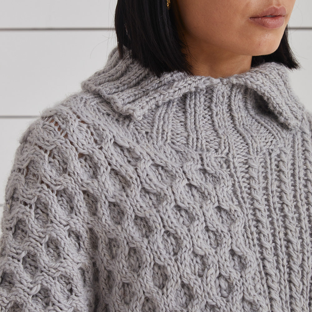 Debbie Bliss Aurelia Textured Sweater Knitting Pattern