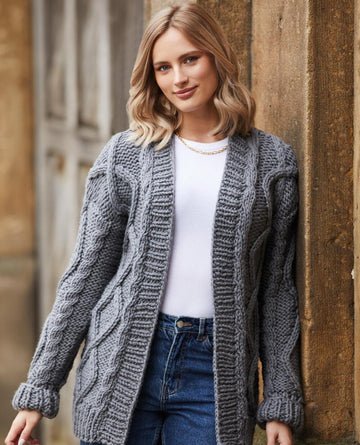Cabled Jacket Knitting Pattern