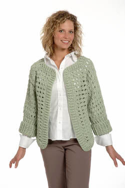 Ladies Shell Sweater in Plymouth Yarn Fantasy Naturale - 1261 - PDF