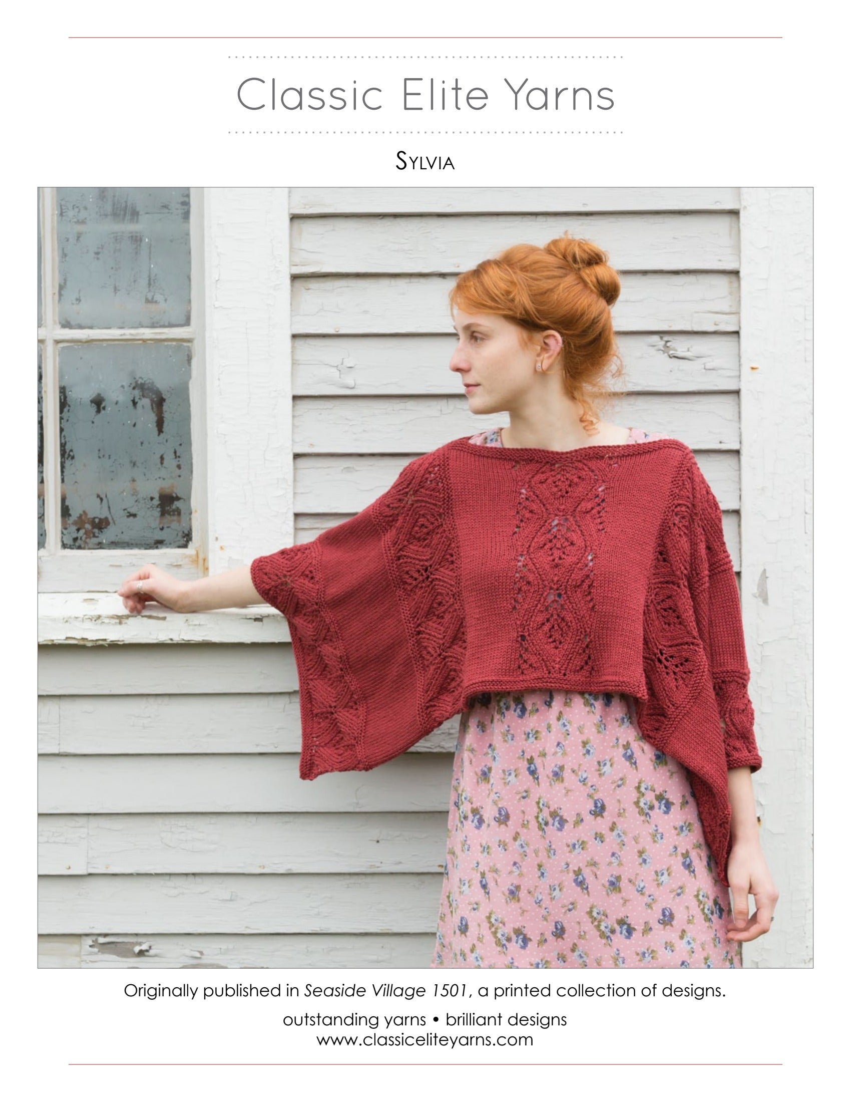 Classic Elite Yarns Sylvia Jumper Knitting Pattern