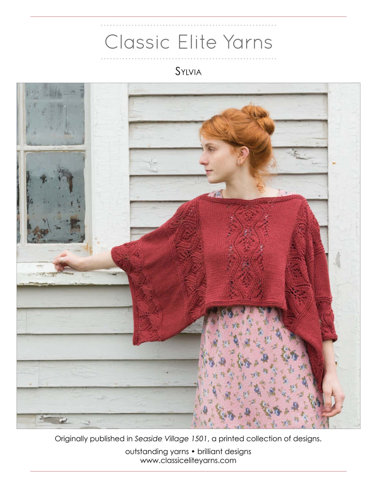 Classic Elite Yarns Sylvia Jumper Knitting Pattern