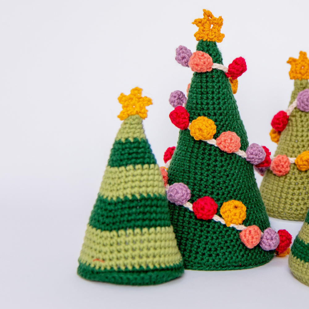 Paintbox Yarns Tis the Season Christmas Trees Crochet Pattern
