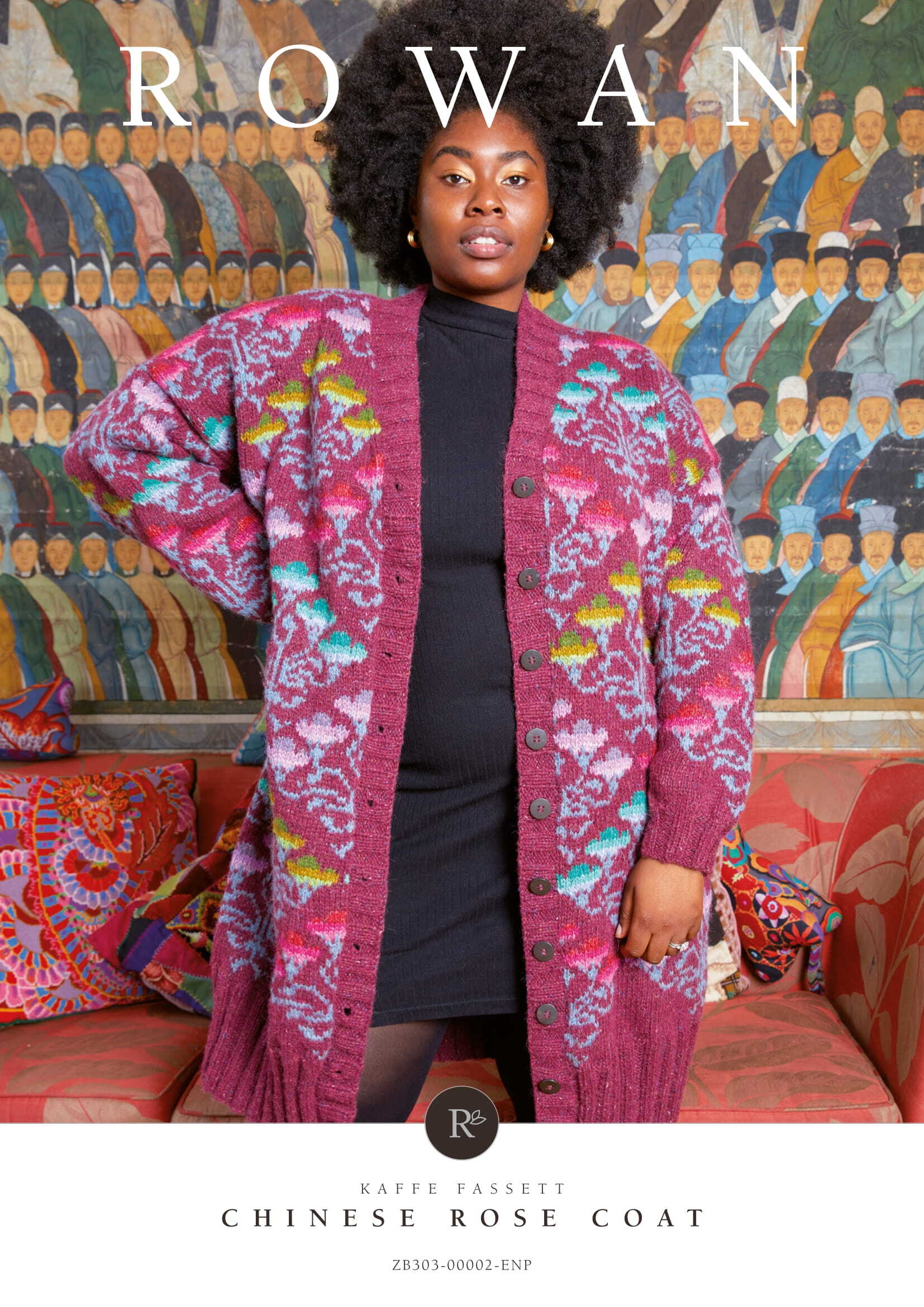 Rowan Chinese Rose Coat Knitting Pattern