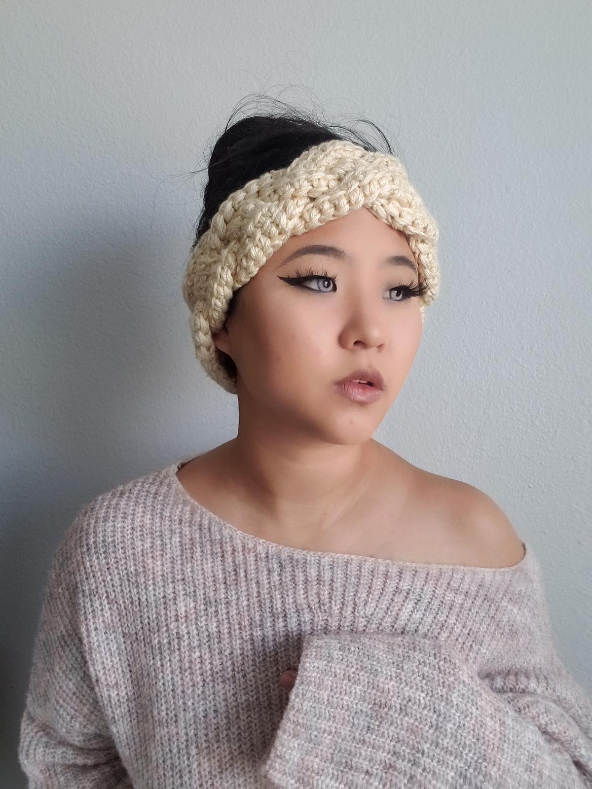 Braided Tunisian Ear Warmer