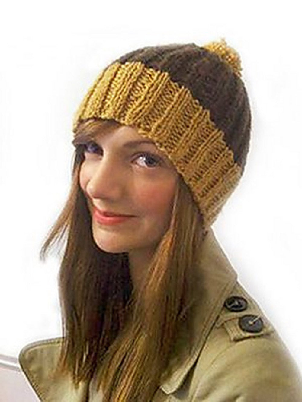 Debbie Bliss Ribbed Bobble Hat Knitting Pattern