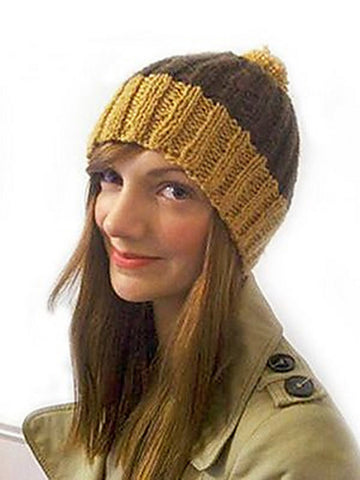 Debbie Bliss Ribbed Bobble Hat Knitting Pattern