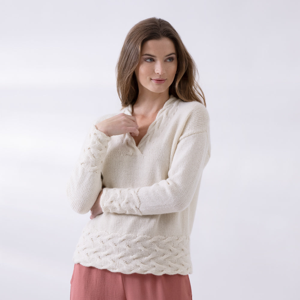 Violet Pullover Jumper Knitting Pattern