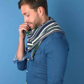 Paintbox Yarns Tie Break Triangle Scarf Knitting Pattern