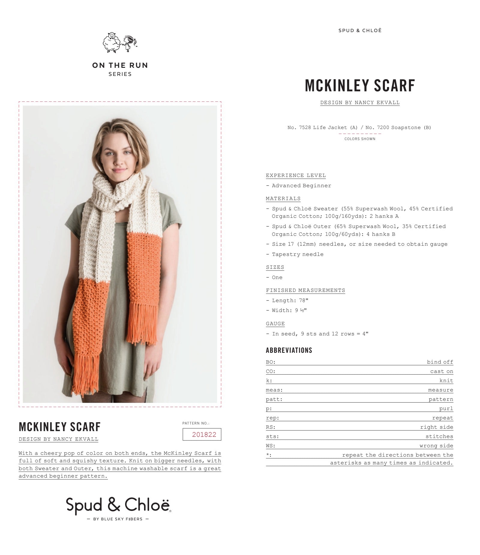 Mckinley Scarf Knitting Pattern