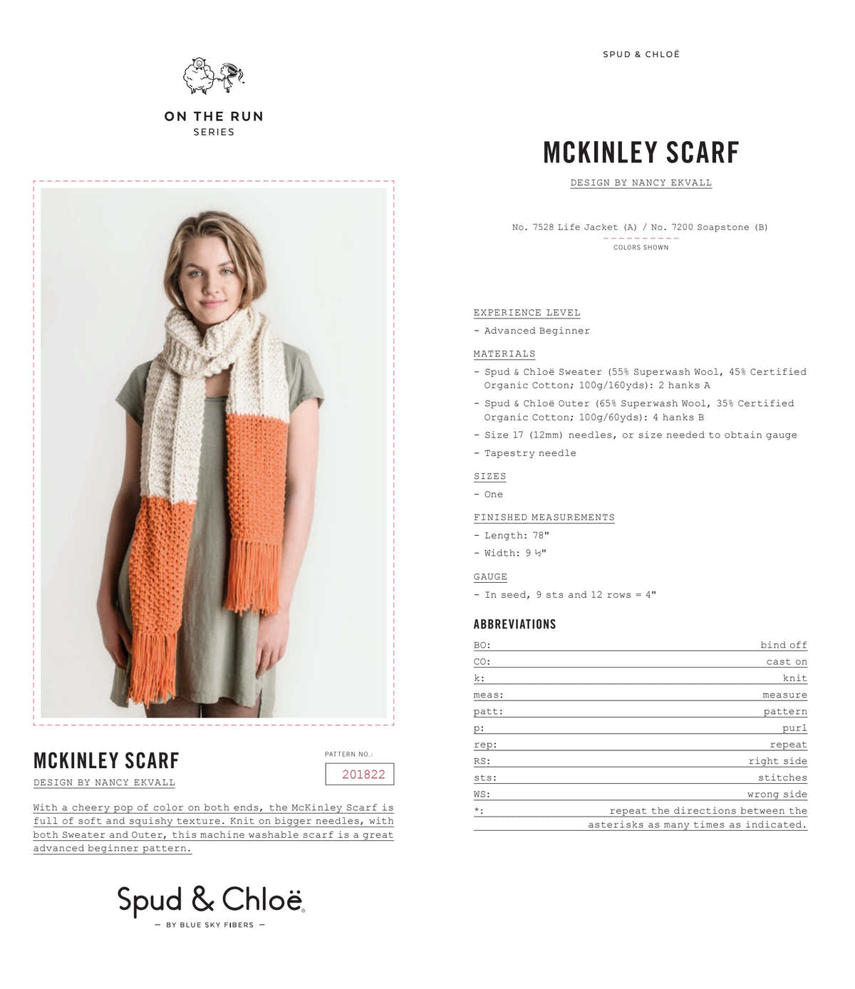 Mckinley Scarf Knitting Pattern