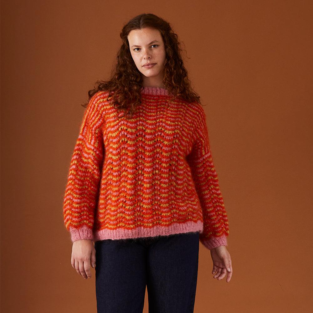Debbie Bliss Bailey Ripple Sweater Knitting Pattern