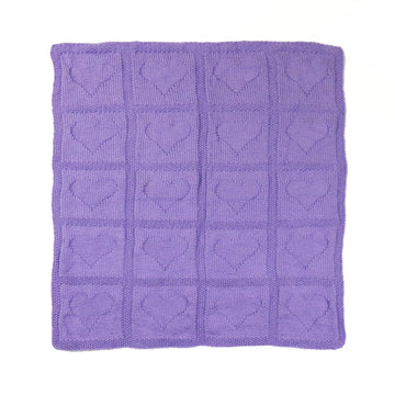 Deramores Heart Motif Blanket Knitting Pattern