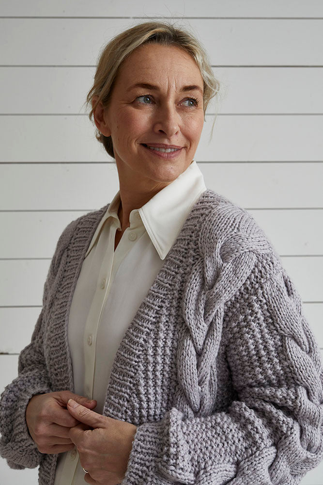 Debbie Bliss Curved Edge Jacket Knitting Pattern