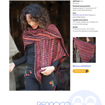 Berroco Daiyu Wrap Knitting Pattern