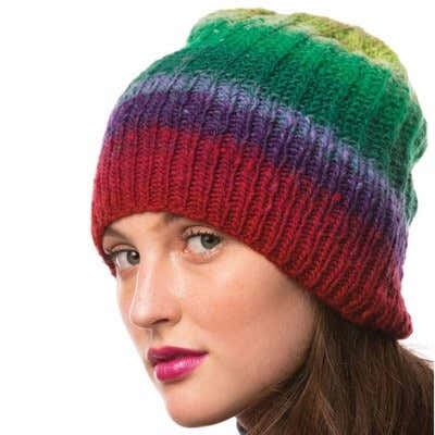 Noro Slouchy Beanie Hat Knitting Pattern