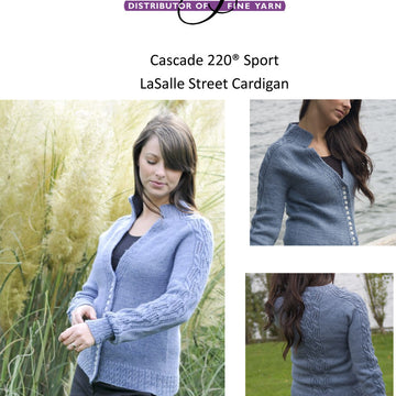 Cascade Yarns DK LaSalle Street Cardigan Knitting Pattern