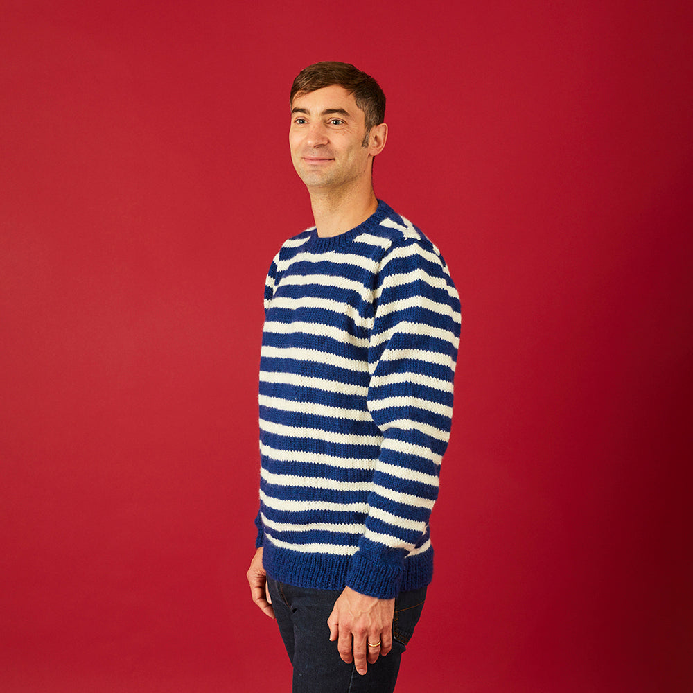 Paintbox Yarns Sailor Stripe and Buddy the Bear Sweater