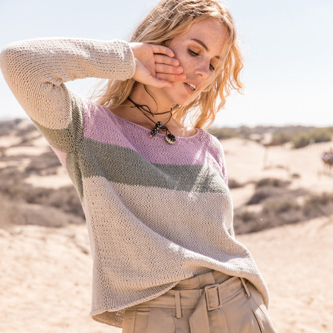 Lana Grossa 01 Pullover Jumper Knitting Pattern