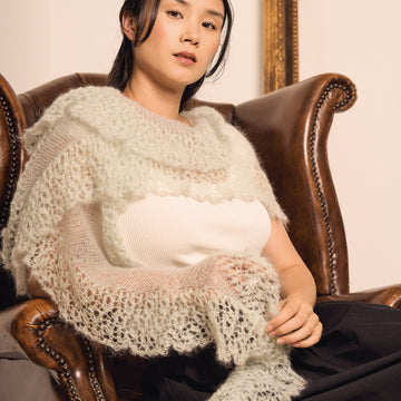 Rowan Kidsilk Haze Reimagined Wrap Knitting Pattern