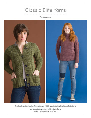 Classic Elite Yarns Skibereen Cardigan Knitting Pattern