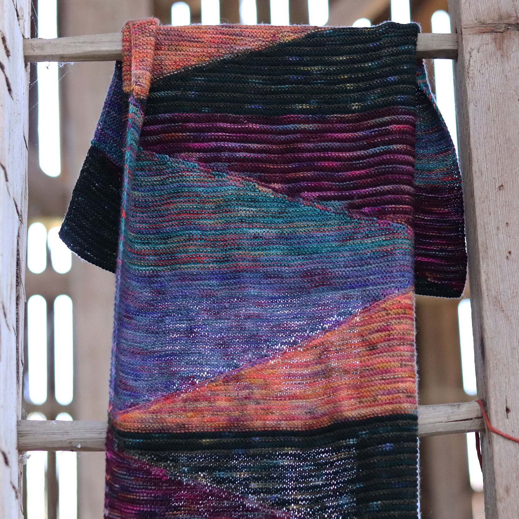 Koigu Tri-Shawl Scarf Knitting Pattern