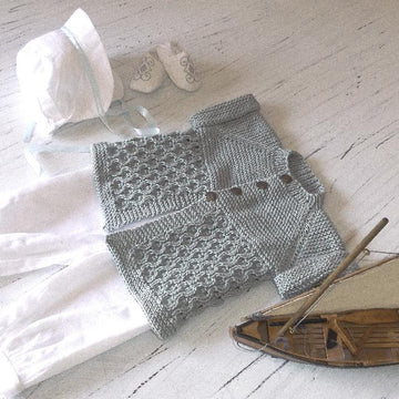Baby top down short sleeve cardigan - P071