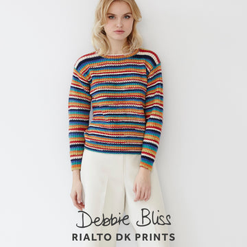 Debbie Bliss Striped Ribbed Jumper Knitting Pattern