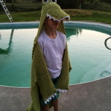 Hooded Beach Alligator Towel