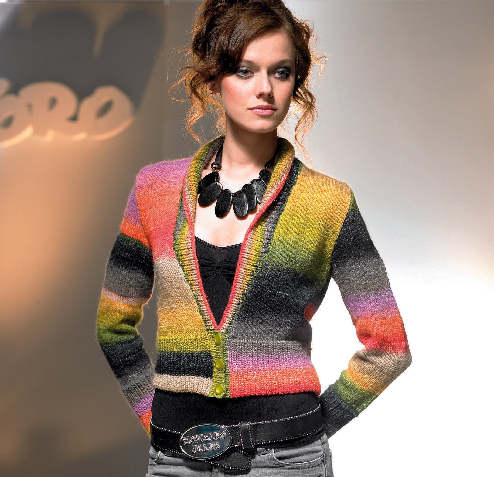 Ava Shawl Neck Cardigan Knitting Pattern