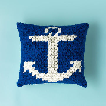 Paintbox Yarns Coastline Cushion Crochet Pattern