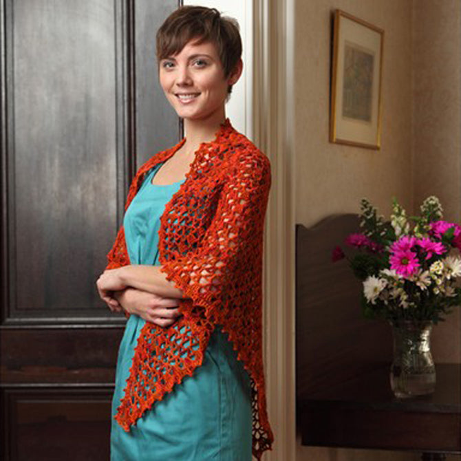 Valley Yarns Cordoba Shawl Crochet Pattern